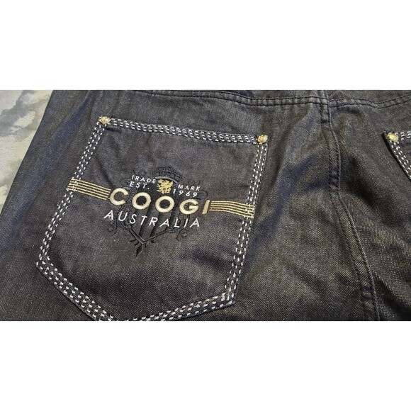 COOGI Australia Men's Black 46X38 Black Embroidered Jeans - Picture 4 of 13